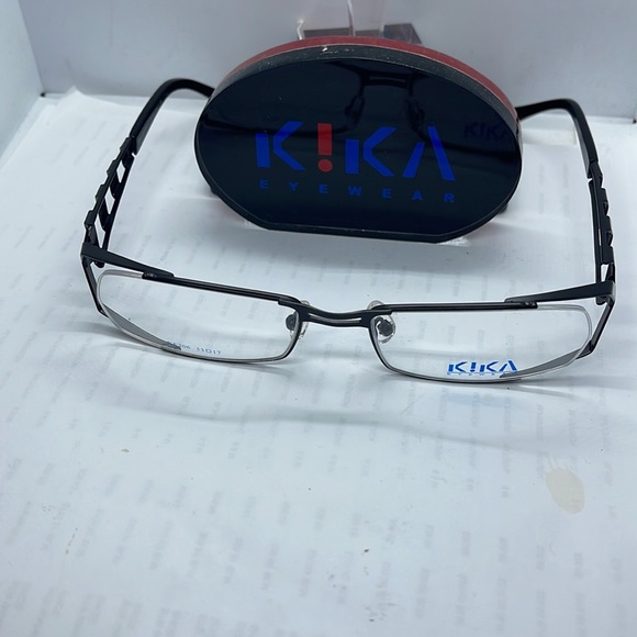 Brand New Mens Eyeglass Frame by Kika Eyewear Vintage style KE206 Black - Picture 8 of 11